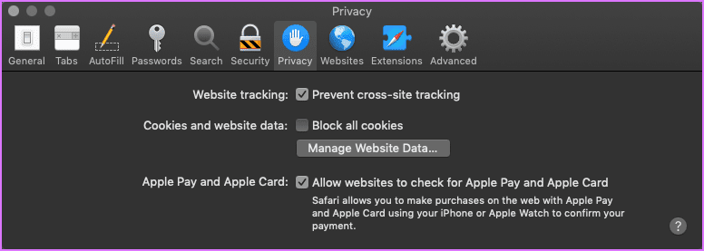 Шаг 1 Разблокируйте файлы cookie на Safari Mac