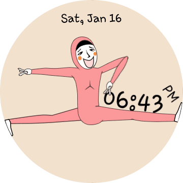 Анимированные часы для samsung galaxy watch 1