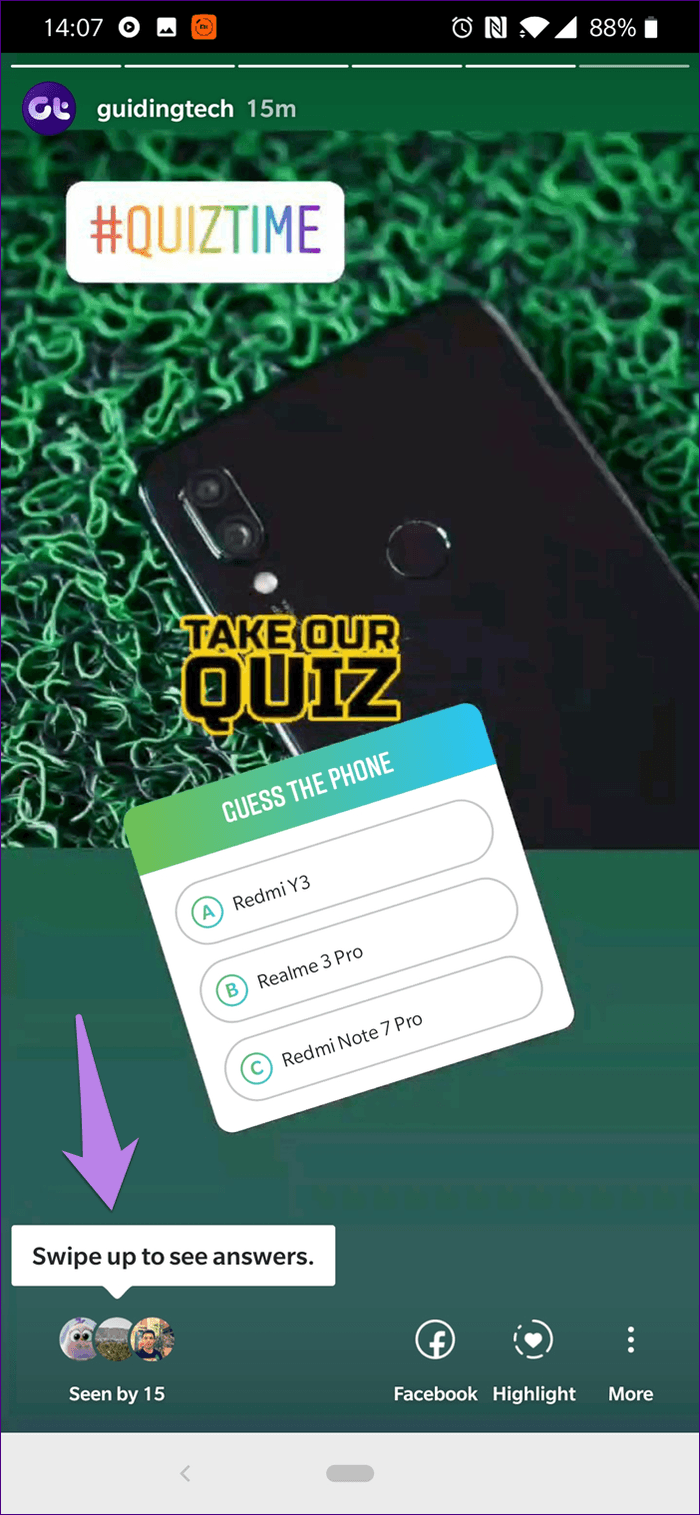 Стикер викторины в Instagram 14