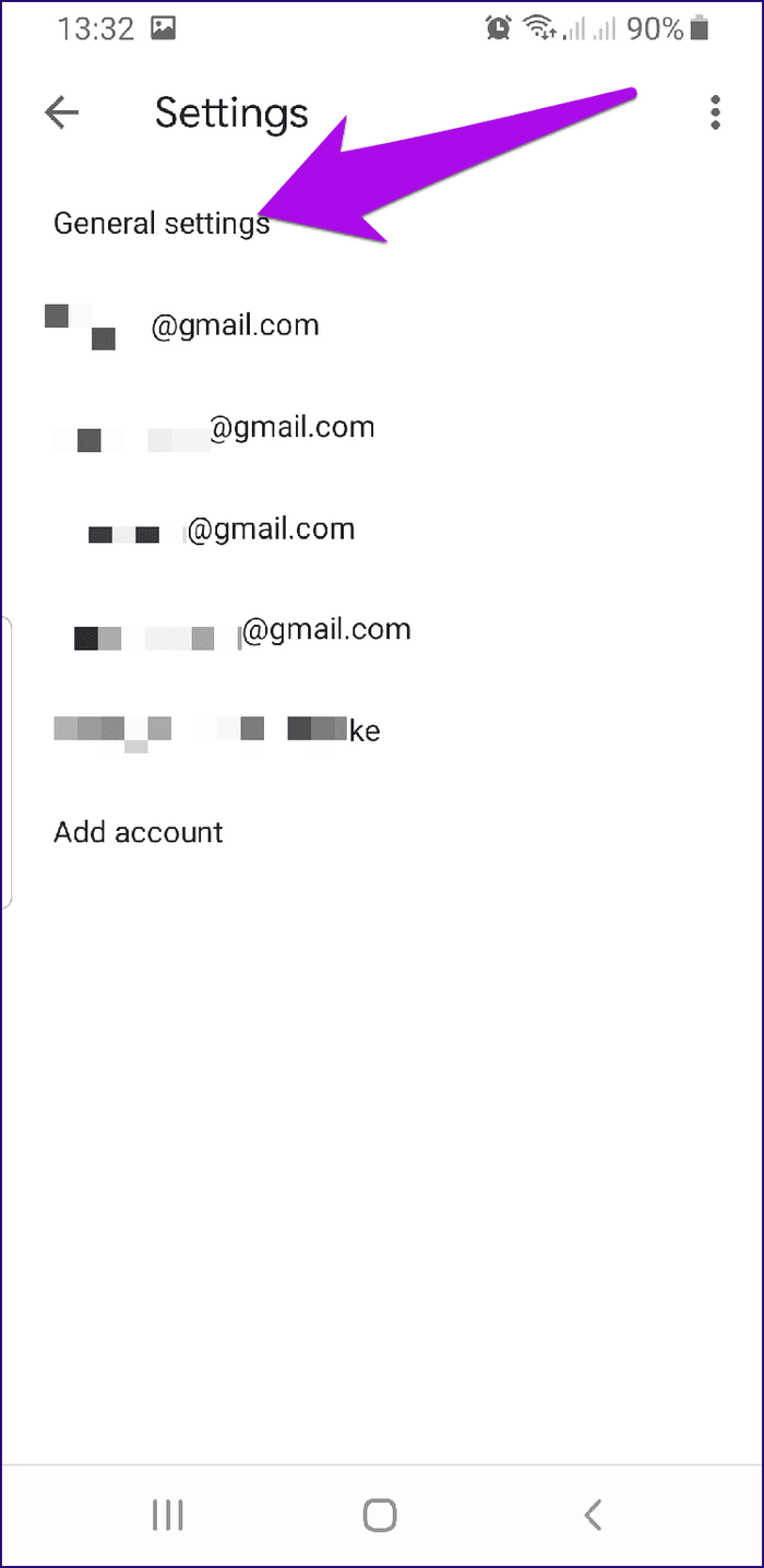 Отключить приложения темного режима Gmail General