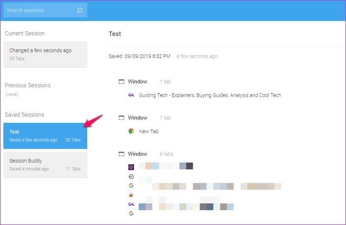 Восстановить вкладки Chrome после перезагрузки 9