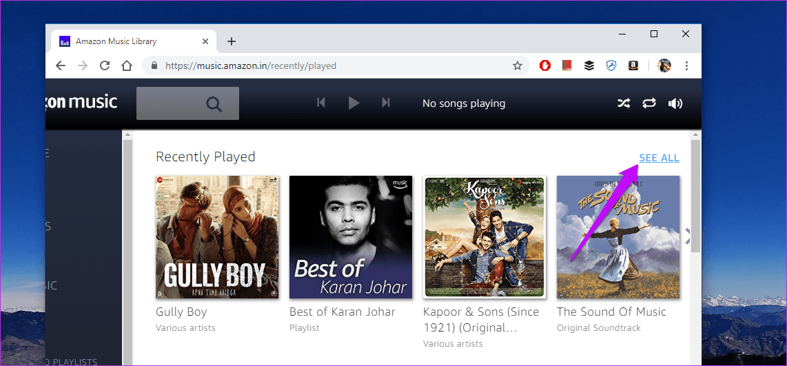 Как очистить историю песен на Amazon Music 4