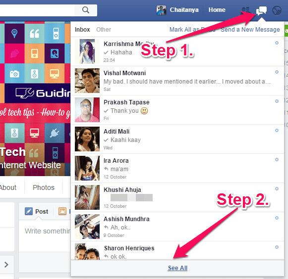 Веб-мессенджер Facebook