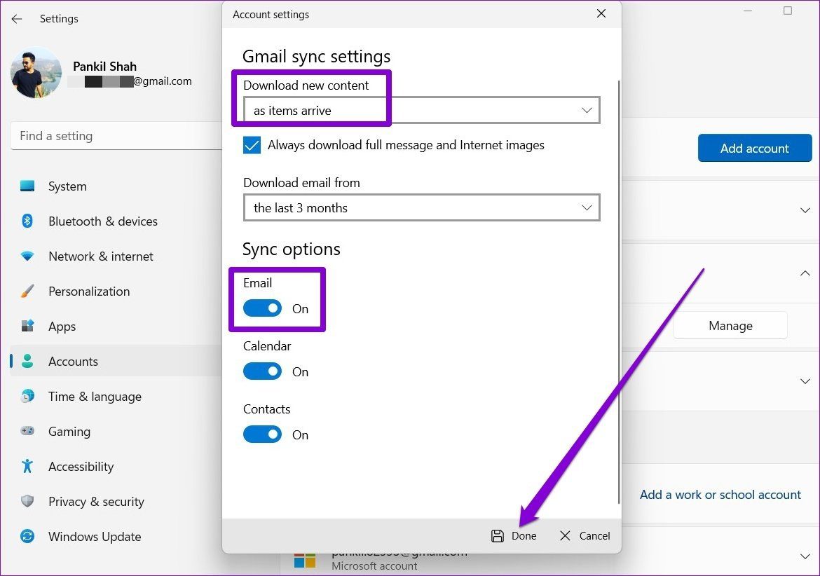 Синхронизация настроек в Windows