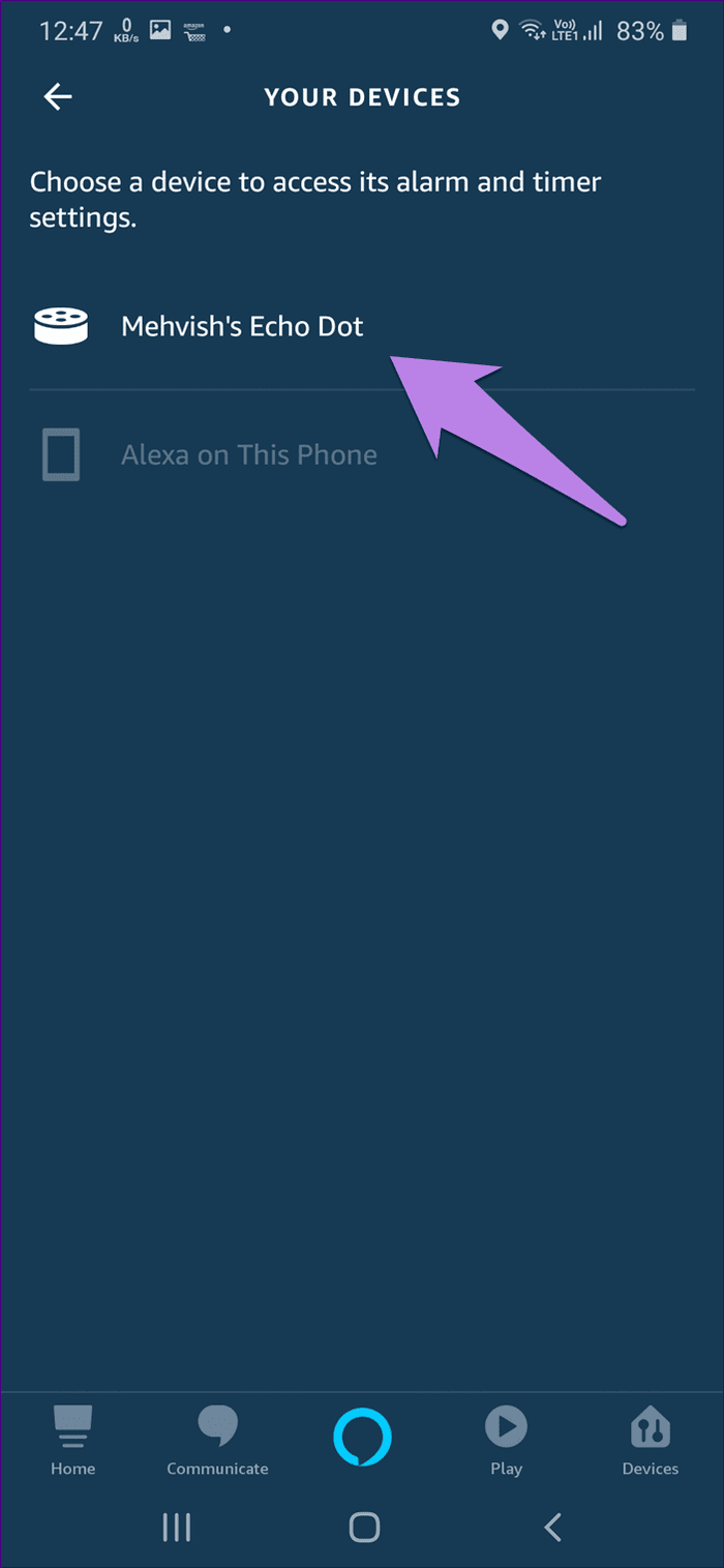 Тревоги Alexa на эхогиде 8