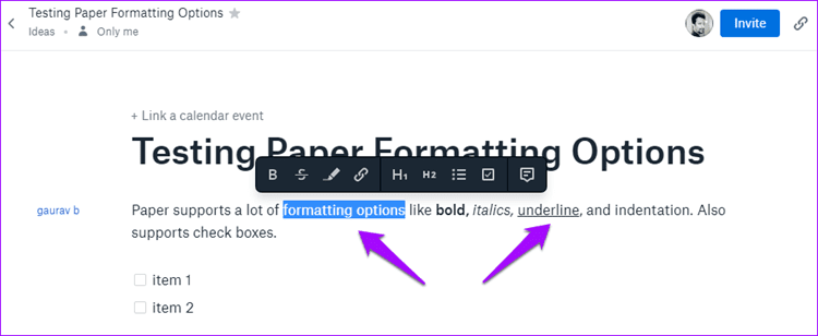 Dropbox Paper против One Note 7