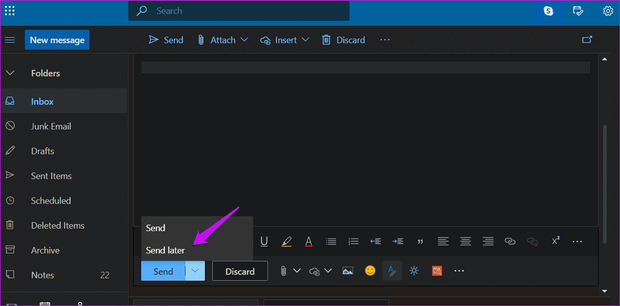 Расписание электронной почты в Outlook на любой платформе 2