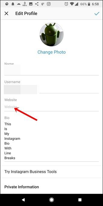 Хитрости Instagram Bio 10