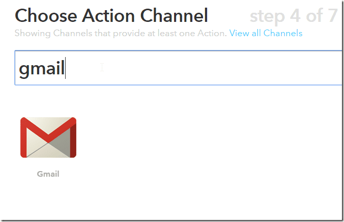Действие Gmail