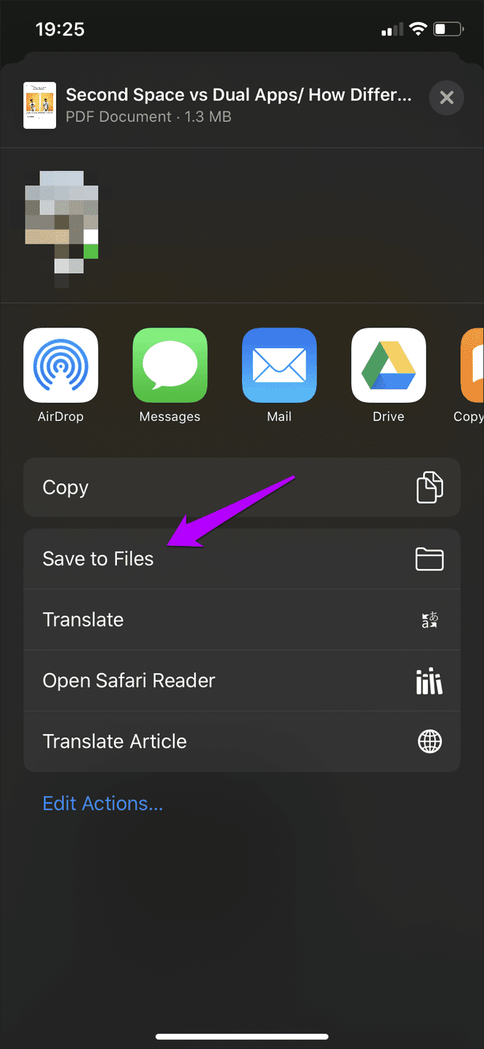 Конвертировать веб-страницу в PDF Iphone Android 6