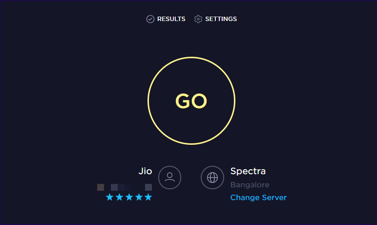 Интерфейс Speedtest1