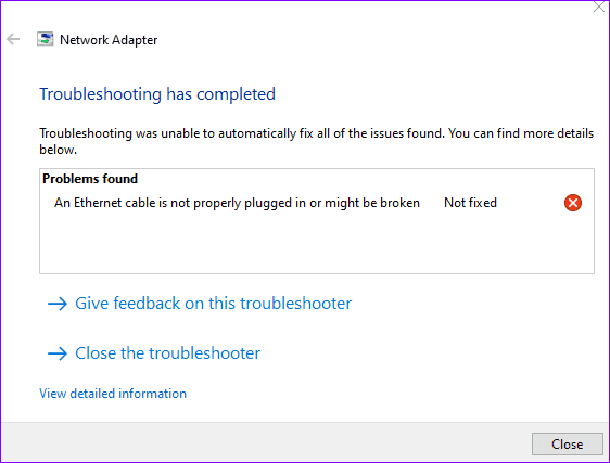Исправлена ​​​​ошибка, из-за которой Ethernet в Windows 10 продолжает отключаться 05