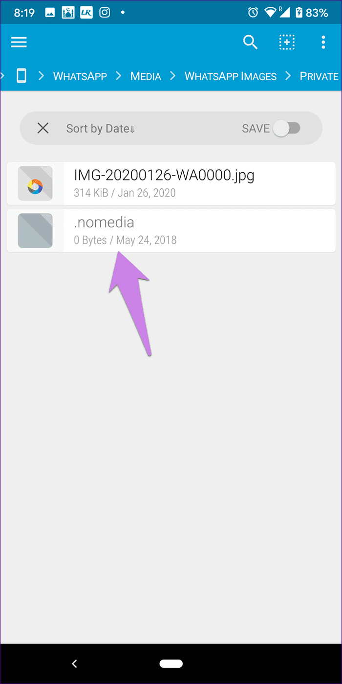 Изображения WhatsApp не показывают галерею на Android iPhone 13