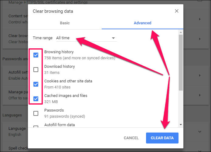 Исправление проблемы со входом в Chrome 3