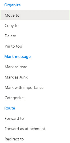 Создание и управление правилами в Office 365 Webmail 9