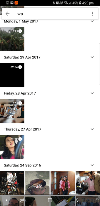 Удалить фотографии WhatsApp из Google Фото 1