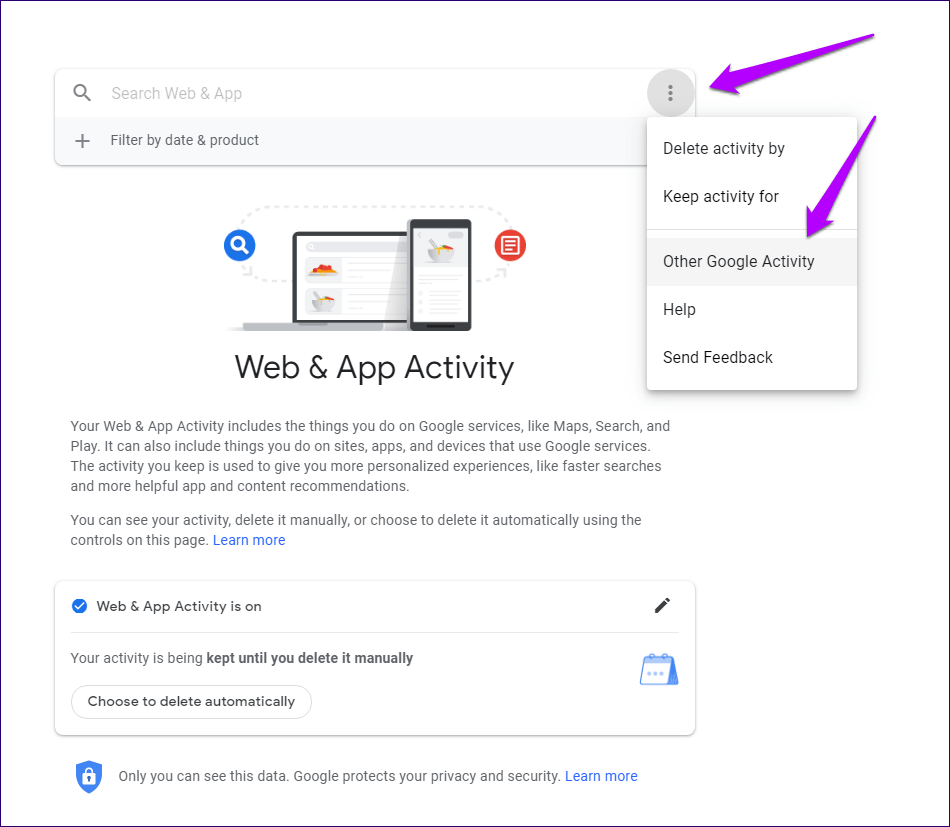 Данные учетной записи Google удаляются вручную автоматически 7