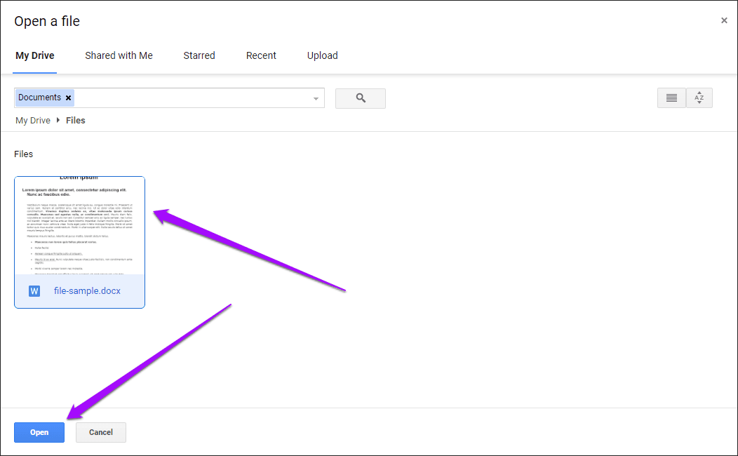 Конвертировать DOCX в GDOC 11