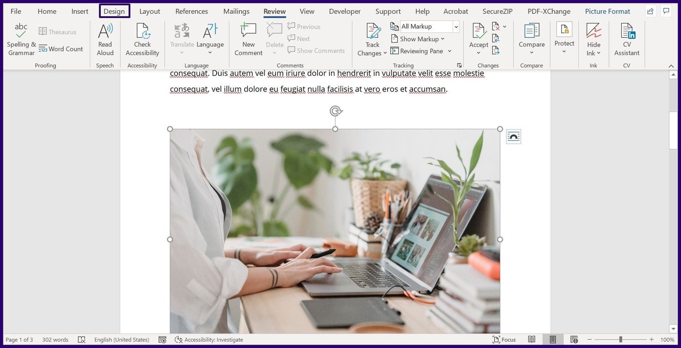 Как заблокировать изображение в Microsoft Word Шаг 14