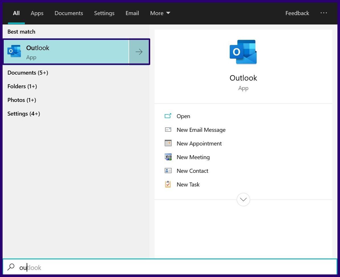 Создайте шаблон электронной почты в Microsoft Outlook, шаг 1