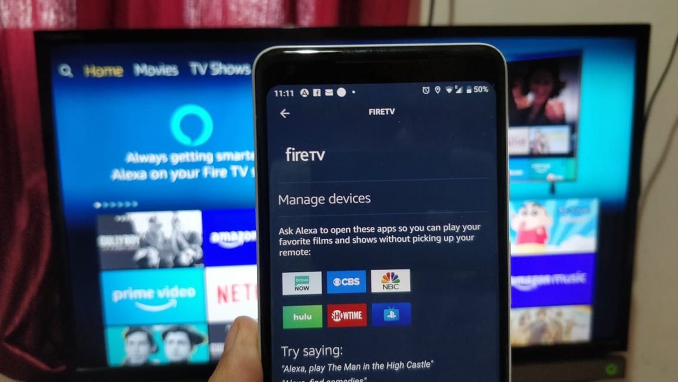 Fire TV не отображается в Alexa Fi