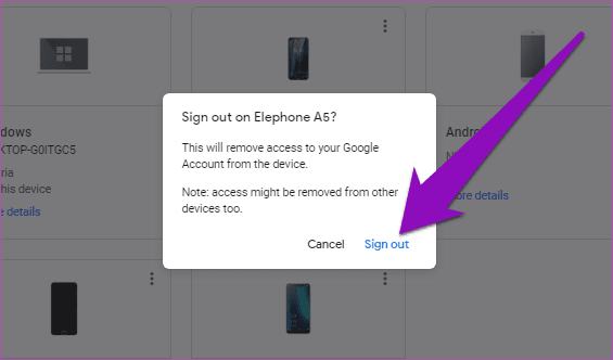 Удалить старую учетную запись Google телефона 5