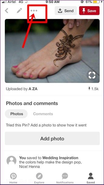 Загрузка изображений из Pinterest Android Iphone Computer 6