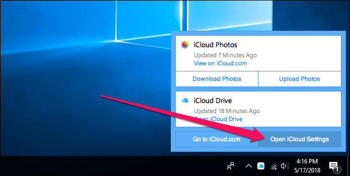 I Cloud Photos не загружает Windows 10 3