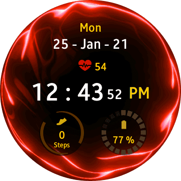 Анимированные часы для samsung galaxy watch 9