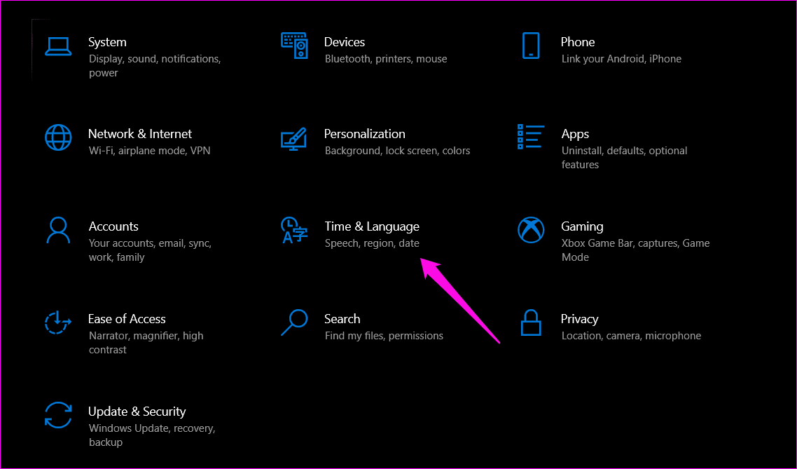 Как изменить язык системы в Windows 10 1