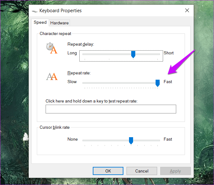 Исправить отставание клавиатуры в Windows 10 13
