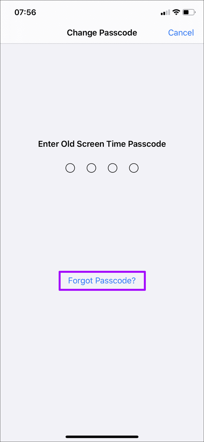 Удалить код сброса времени Screem Iphone Ipad Mac 4