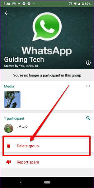 Удалить группу WhatsApp навсегда 4
