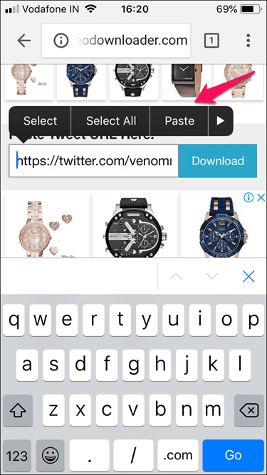 Скачать видео из Twitter на Iphone Web 6