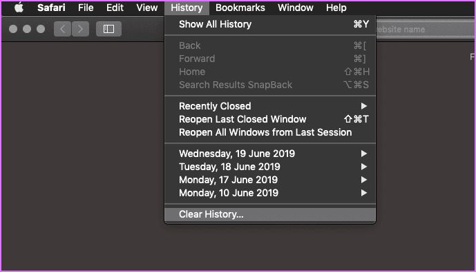 Шаг 1. Удаление истории настроек Safari Mac O