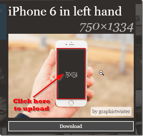 Мокап смартфона Iphone 6