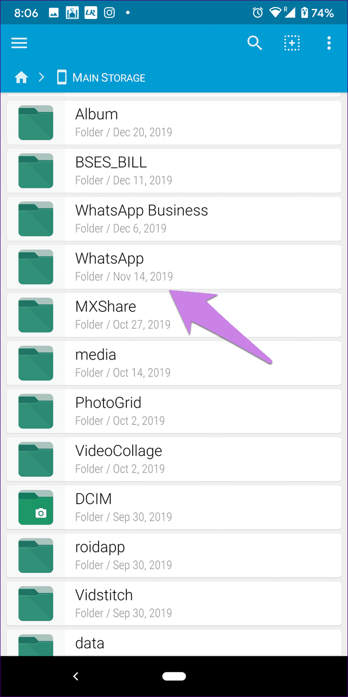 Изображения WhatsApp не отображают галерею на Android iPhone 8