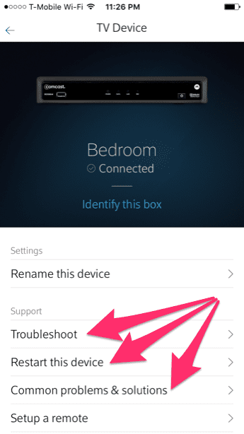 Устранение неполадок приложения Comcast Xfinity My Account 4