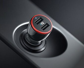 Двойное автомобильное зарядное устройство Anker 24 Вт