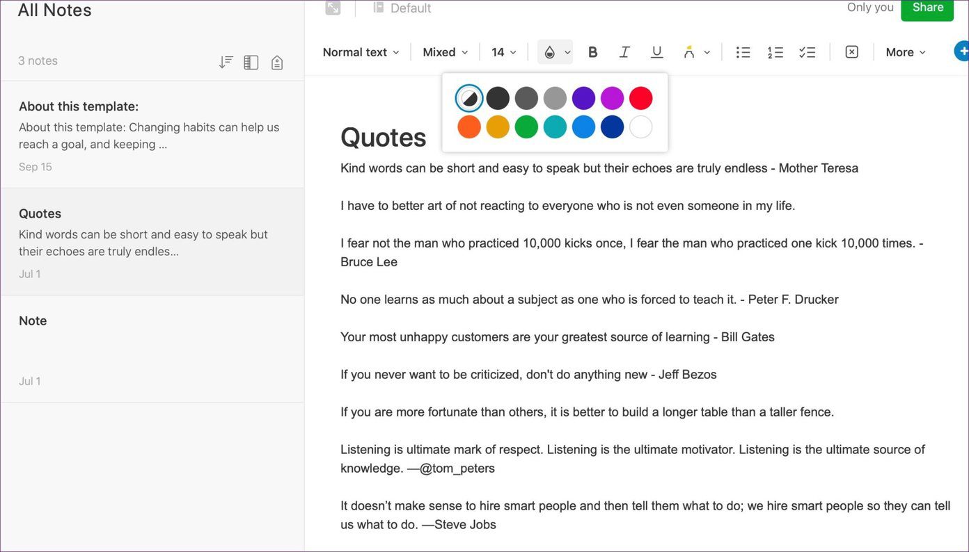 Возможности Evernote