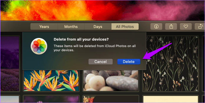 Удалить фотографии из iCloud 6