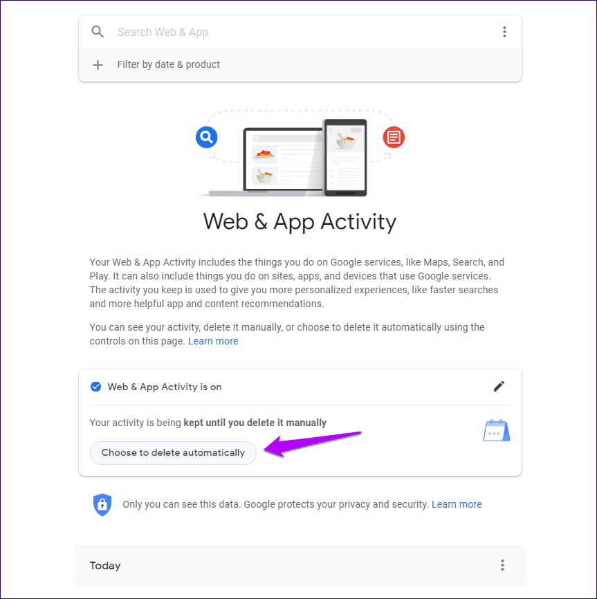 Данные учетной записи Google удаляются вручную автоматически 1