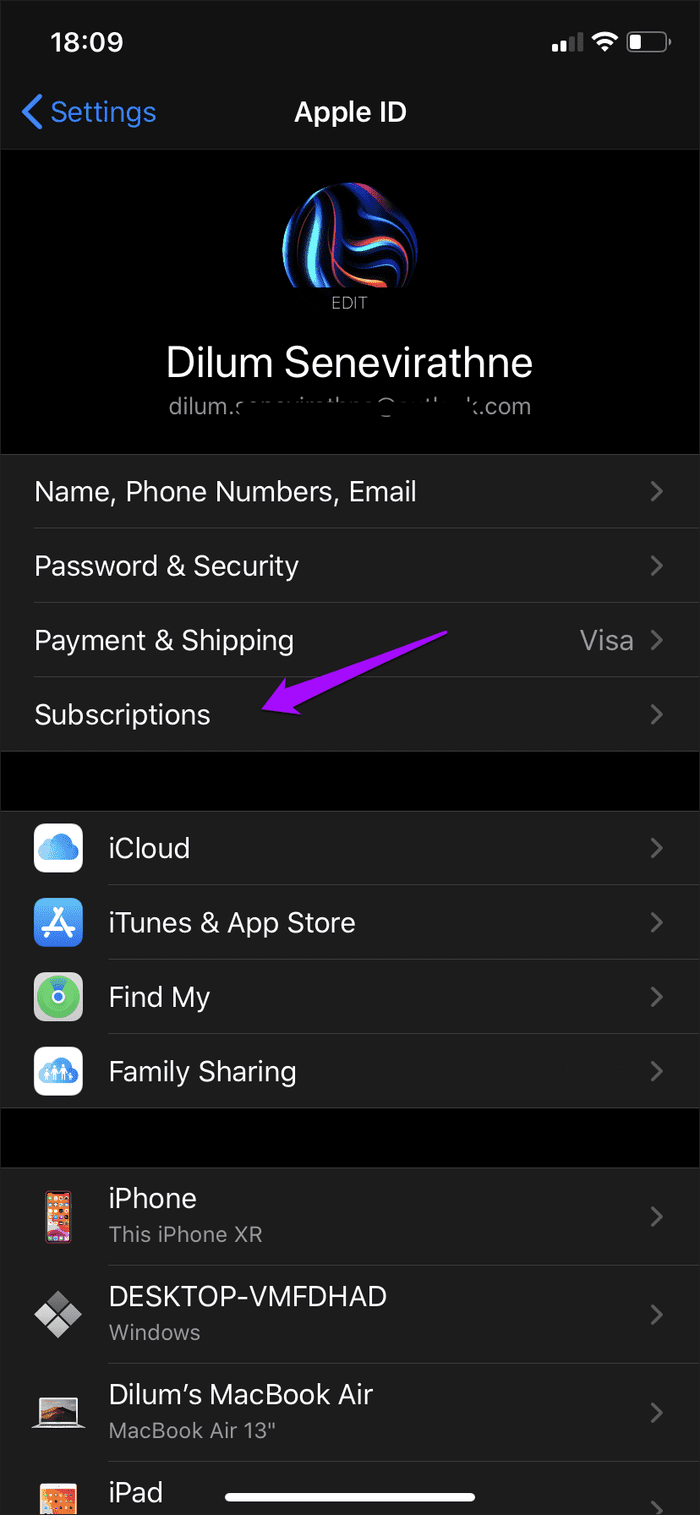 Отписаться от Apple Music 7
