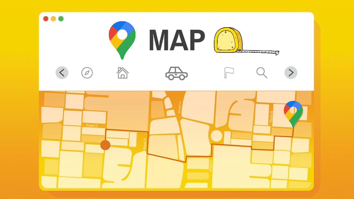 Как измерить расстояние и площадь в Google Maps