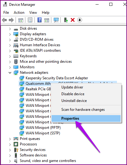 Ноутбук с Windows не подключается к точке доступа Android Диспетчер устройств Свойства сетевых адаптеров
