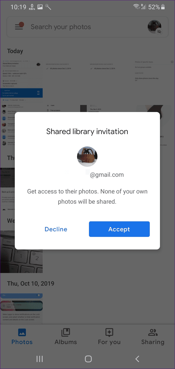 Что такое общие библиотеки партнерского аккаунта в google photos 15