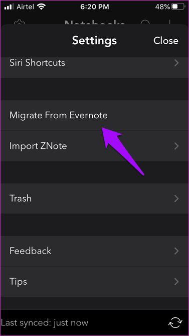 Ноутбук Zoho против Apple Notes 11