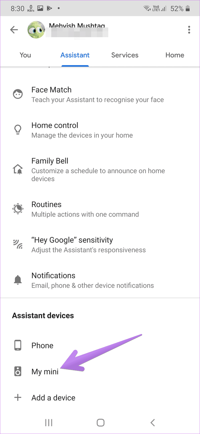 Google Home удалить связанную учетную запись 3