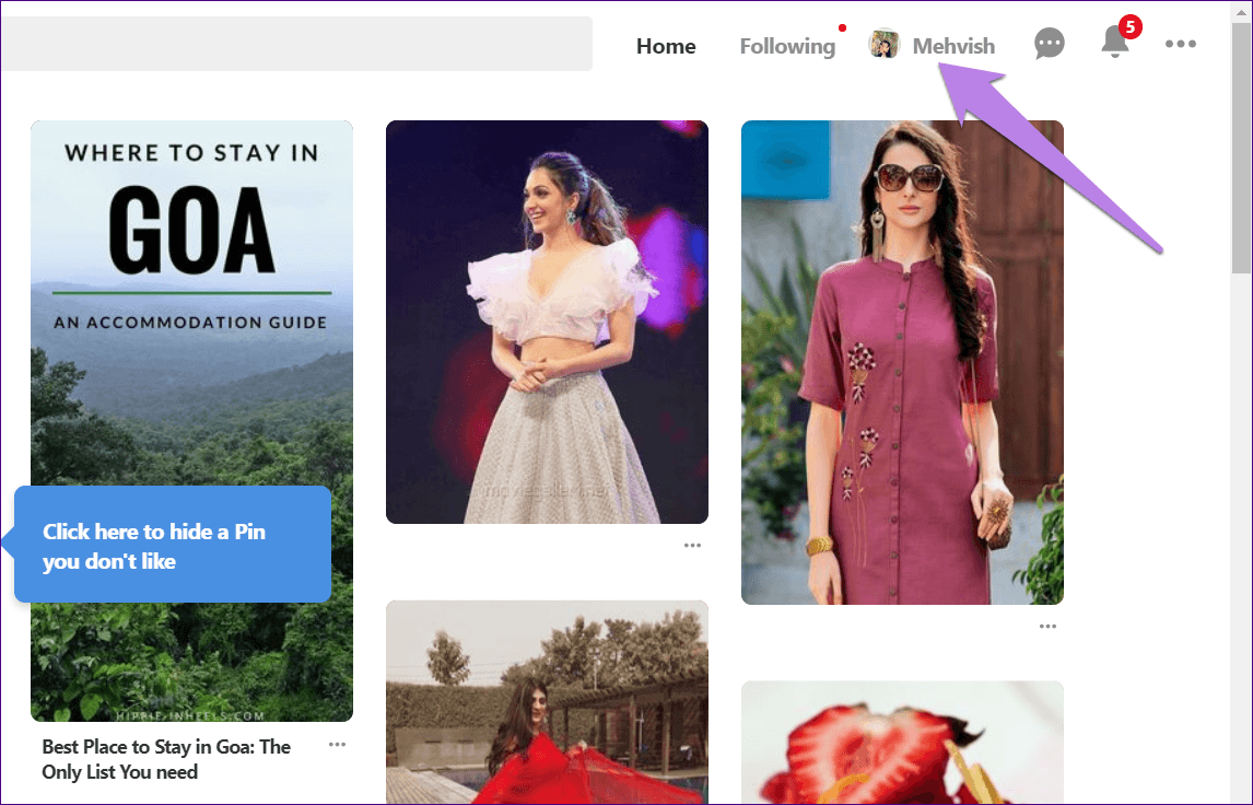 Поделиться досками Pinterest 1
