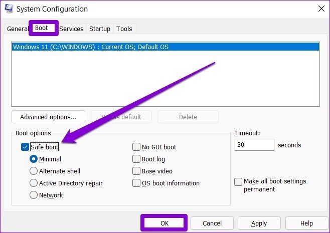 Безопасная загрузка в Windows 11